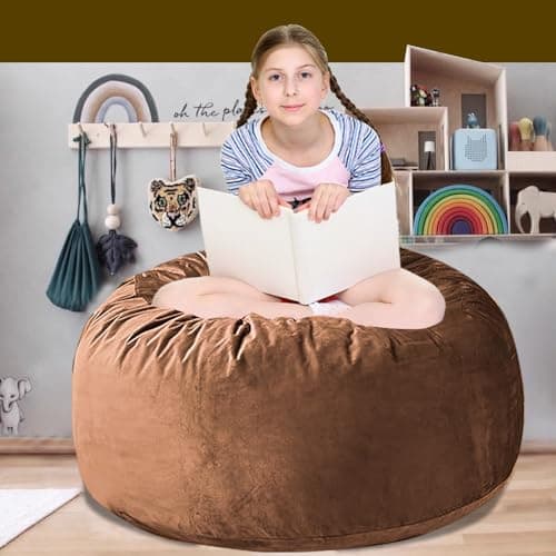 60" Dark Grey Oversized Bean Bag Sofa with Memory Sponge (5FT)