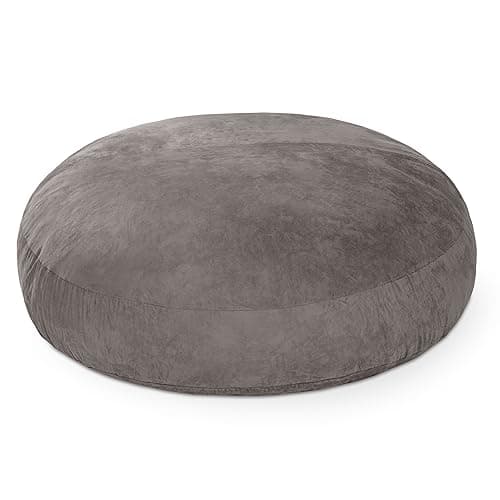 Jaxx 6 Foot Cocoon Bean Bag Bed & Chair, Charcoal