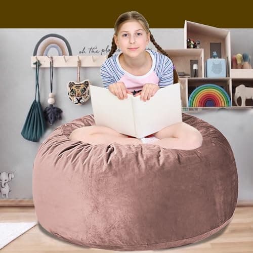 60" Dark Grey Oversized Bean Bag Sofa with Memory Sponge (5FT)