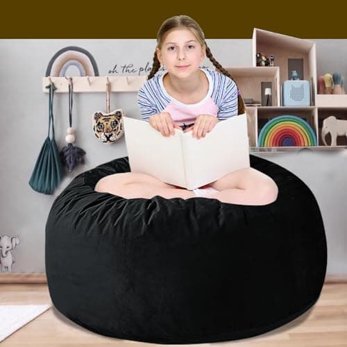 60" Dark Grey Oversized Bean Bag Sofa with Memory Sponge (5FT)