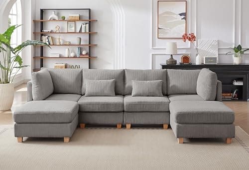 Modern L-Shaped Sectional Sofa Set for Living Room