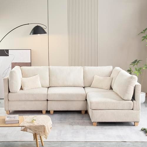 Modern L-Shaped Sectional Sofa Set for Living Room