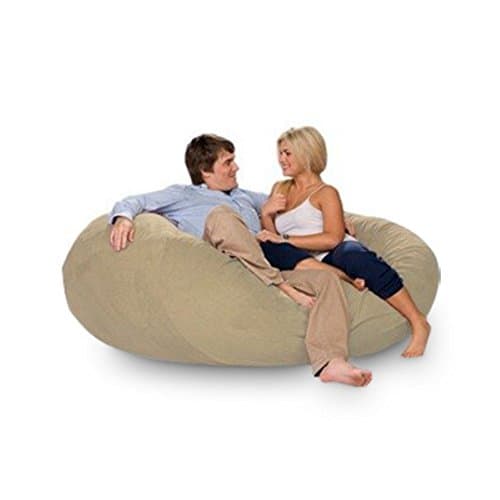 Jaxx 6 Foot Cocoon Bean Bag Bed & Chair, Charcoal
