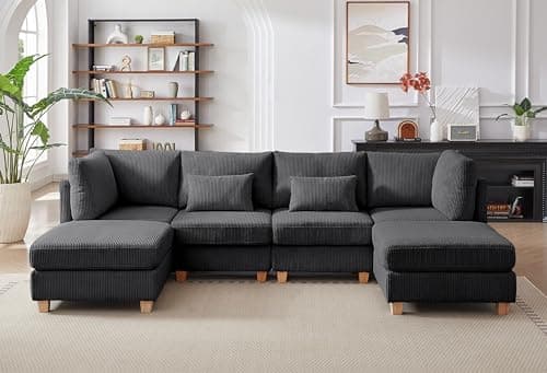 Modern L-Shaped Sectional Sofa Set for Living Room