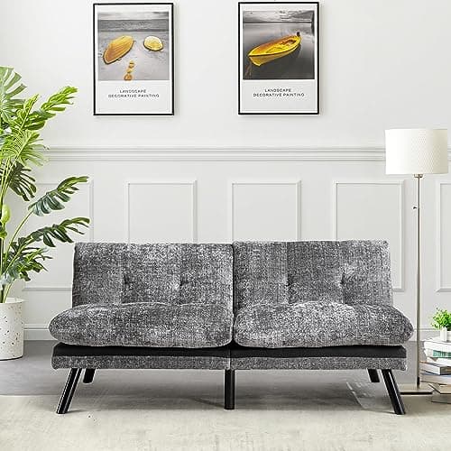 Convertible Sofa Bed with Thicker Cushion for Small Living Spaces