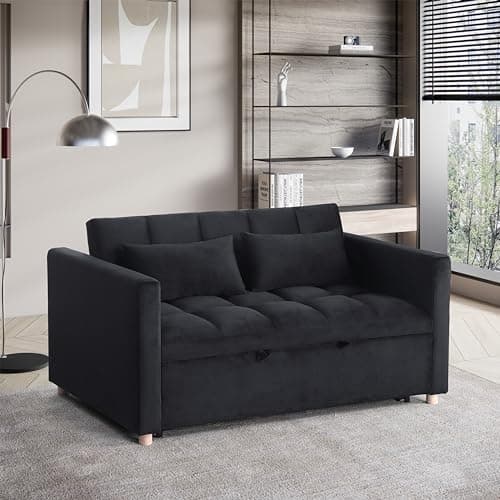 Convertible Loveseat Sleeper Sofa with Adjustable Backrest