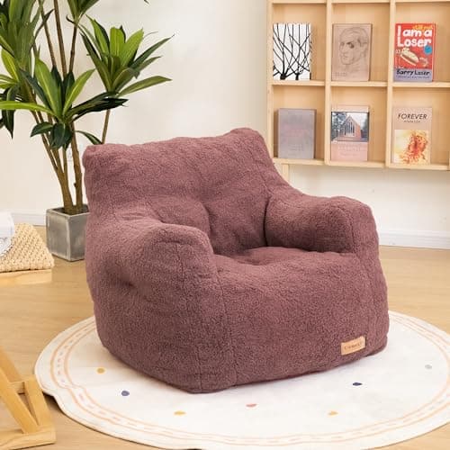 Memory Foam Bean Bag Sofa in Pink