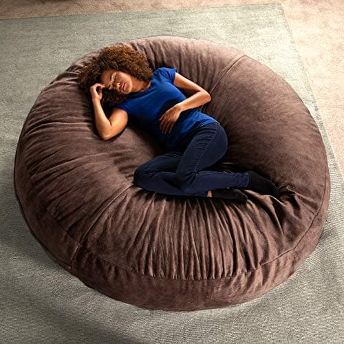 Jaxx 6 Foot Cocoon Bean Bag Bed & Chair, Charcoal