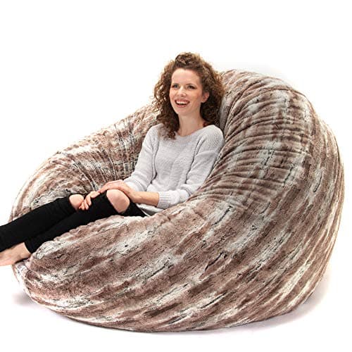 Jaxx 6 Foot Cocoon Bean Bag Bed & Chair, Charcoal