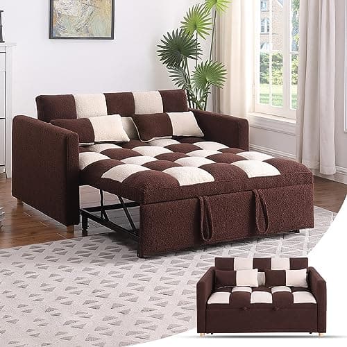 Convertible Loveseat Sleeper Sofa with Adjustable Backrest