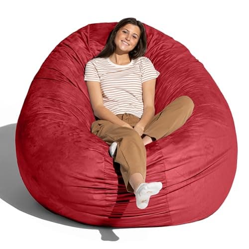 Jaxx 6 Foot Cocoon Bean Bag Bed & Chair, Charcoal