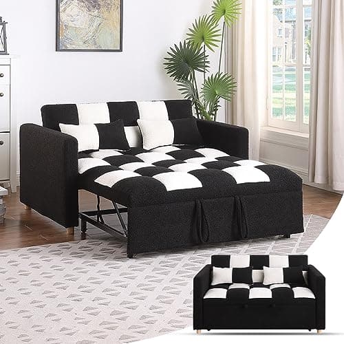 Convertible Loveseat Sleeper Sofa with Adjustable Backrest