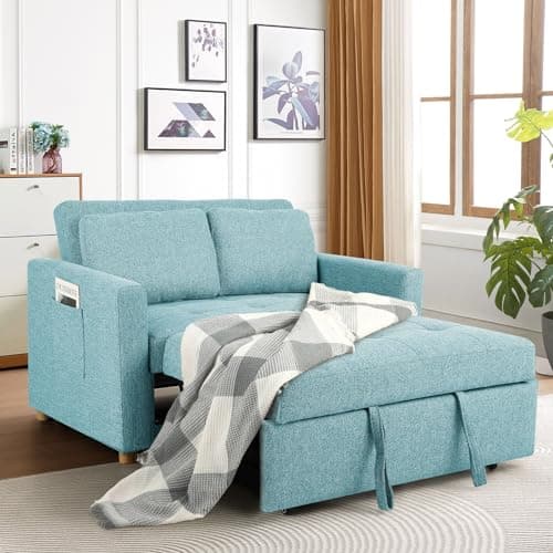 3-in-1 Convertible Sofa Bed with Adjustable Backrest, Grey