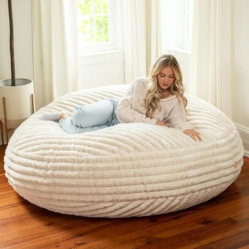 Jaxx 6 Foot Cocoon Bean Bag Bed & Chair, Charcoal