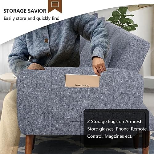 Noble Mood Sleeper Sectional Sofa with Reclining Backrest and Ottoman